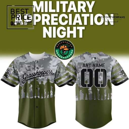 Greensboro Grasshoppers x Military Day Limited Edition Baseball Jersey