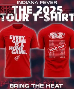  “Indiana Fever the 2025 Tour” Limited Edition T-Shirt