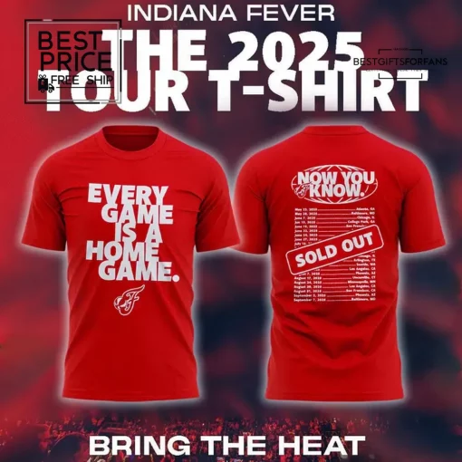  “Indiana Fever the 2025 Tour” Limited Edition T-Shirt