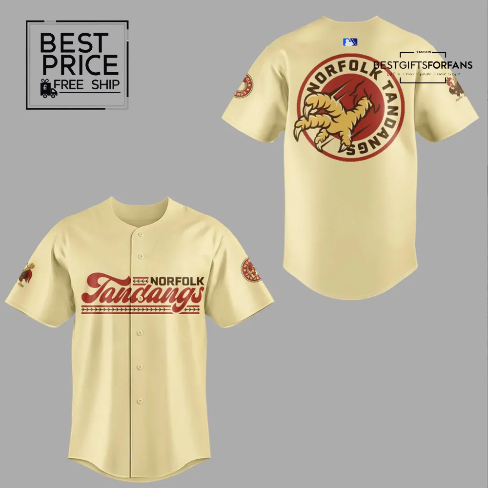 Norfolk Tanders Limited Edition Baseball Jersey Norfolk Tanders Limited Edition Baseball Jersey