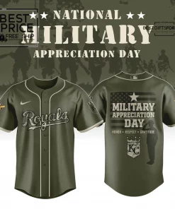 Kansas City Royals x Military Appreciation Day Limited Edition Baseball Jersey
