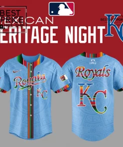 Kansas City Royals Mexican Heritage Night Limited Edition Baseball Jersey