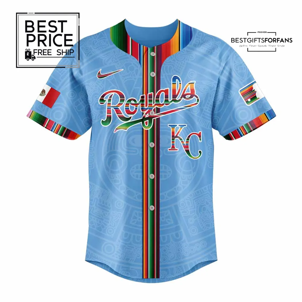 Kansas City Royals Mexican Heritage Night Limited Edition Baseball Jersey Kansas City Royals Mexican Heritage Night Limited Edition Baseball Jersey