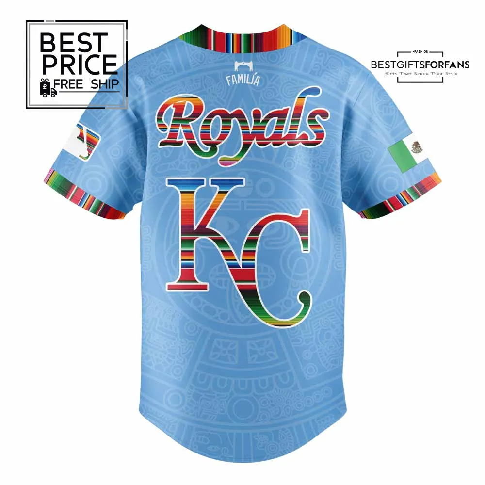 Kansas City Royals Mexican Heritage Night Limited Edition Baseball Jersey Kansas City Royals Mexican Heritage Night Limited Edition Baseball Jersey