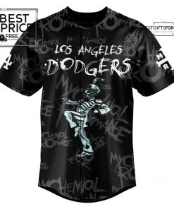 LA Dodgers x 2025 My Chemical Romance Concert Baseball Jersey 2