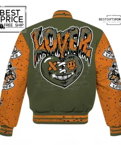 LOVER LOSER Custom Name Baseball Jacket 3
