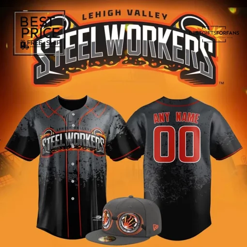 Lehigh Valley Steelworkers Limited Edition Baseball Jersey