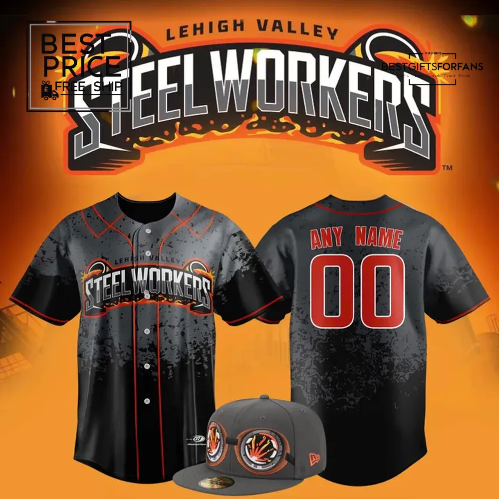 Lehigh Valley Steelworkers Limited Edition Baseball Jersey Lehigh Valley Steelworkers Limited Edition Baseball Jersey