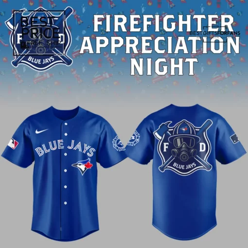 Firefighter Appreciation x Blue Jays Night Special Edition Baseball Jersey