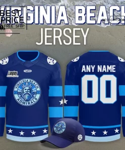 Norfolk Admirals Virginia Beach Limited Edition Hockey Jersey