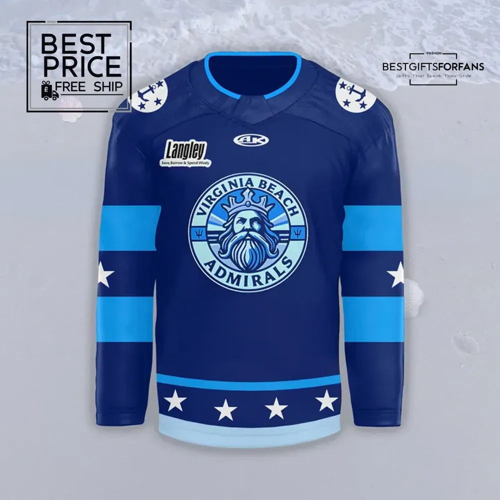 Norfolk Admirals Virginia Beach Limited Edition Hockey Jersey Norfolk Admirals Virginia Beach Limited Edition Hockey Jersey
