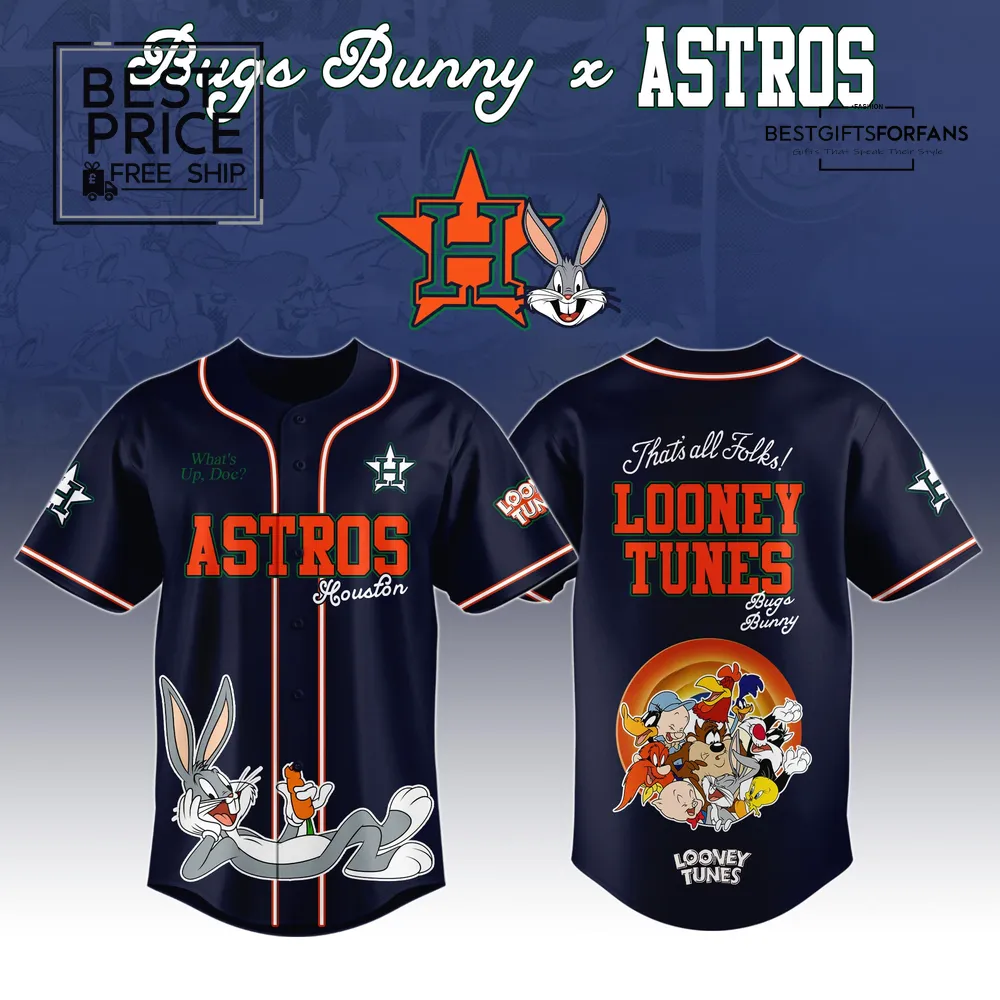 Looney Tunes x Houston Astros Special Edition Baseball Jersey Looney Tunes x Houston Astros Special Edition Baseball Jersey