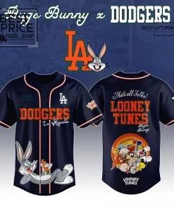 Looney Tunes x Los Angeles Dodgers Limited Edition Baseball Jersey
