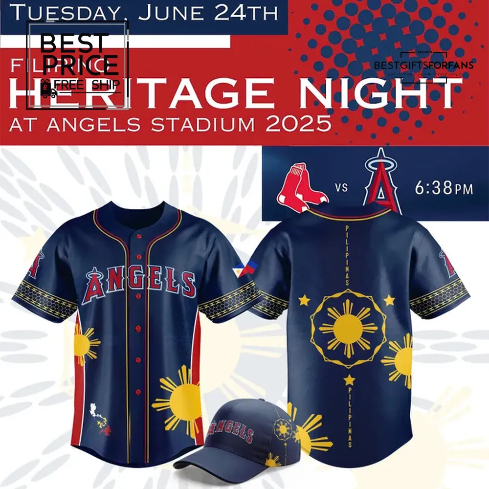 Los Angeles Angels x 2025 Filipino Heritage Night Limited Edition Baseball Jersey Los Angeles Angels x 2025 Filipino Heritage Night Limited Edition Baseball Jersey