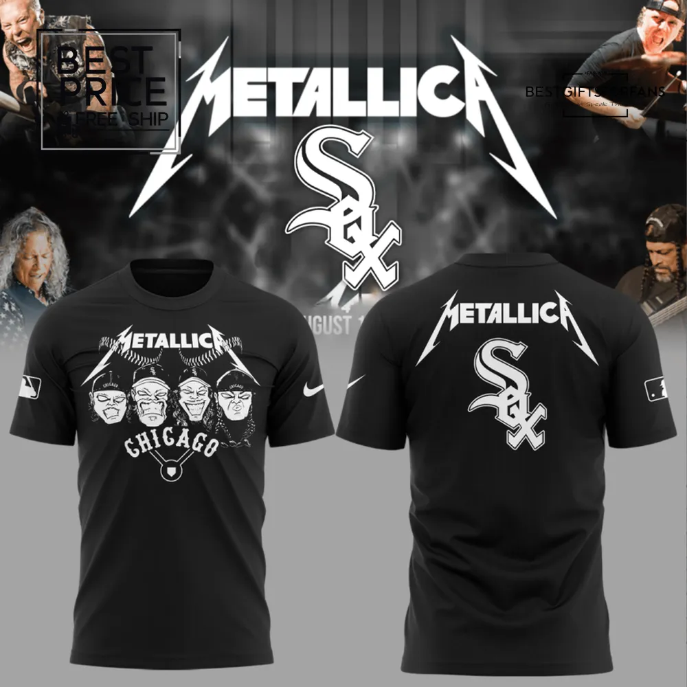 Metallica x Chicago White Sox Limited Edition T-Shirt Metallica x Chicago White Sox Limited Edition T-Shirt