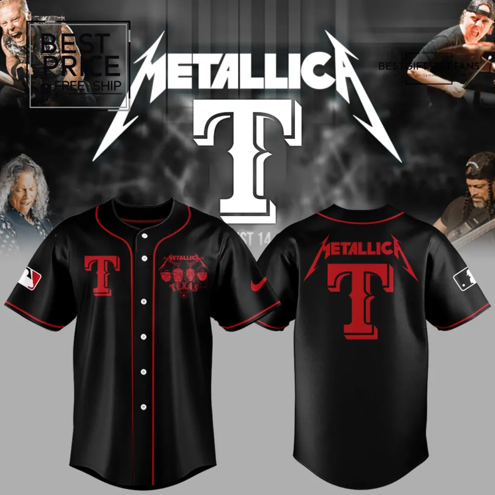Metallica-inspired Texas Limited Edition Baseball Jersey Metallica-inspired Texas Limited Edition Baseball Jersey