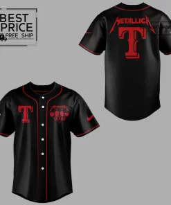 Metallica-inspired Texas Limited Edition Baseball Jersey
