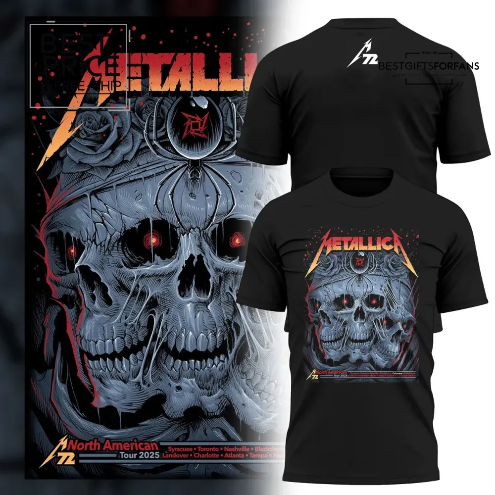 Metallica North American tour V3 Limited Edition T-Shirt Metallica North American tour V3 Limited Edition T-Shirt