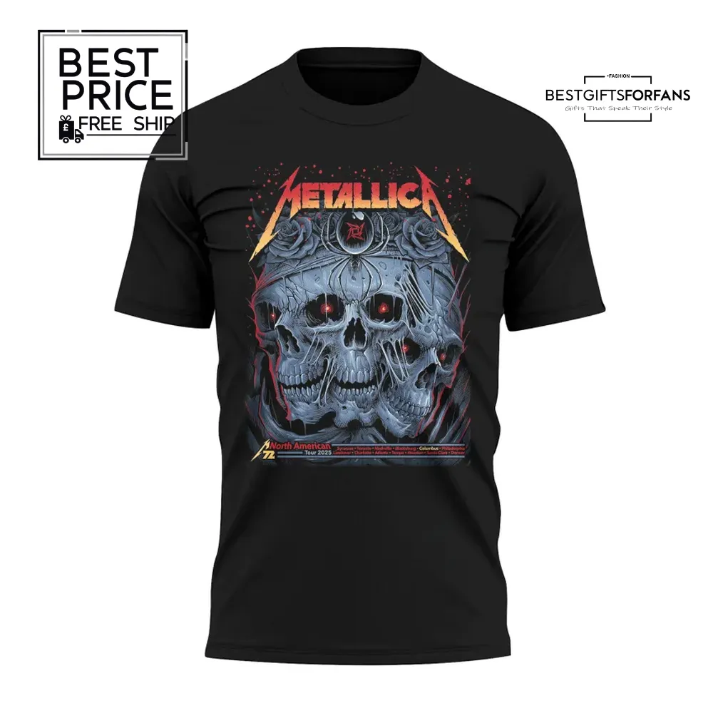 Metallica North American tour V3 Limited Edition T-Shirt Metallica North American tour V3 Limited Edition T-Shirt