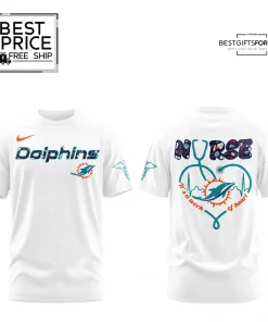Miami Dolphins NURSES NIGHT White Tshirt 2