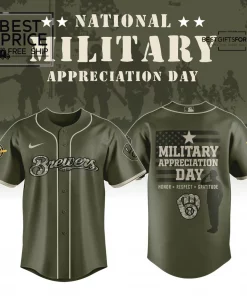 Milwaukee Brewers x Military Appreciation Day Limited Edition Baseball Jersey