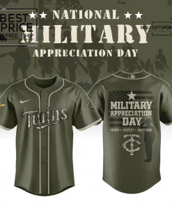 Minnesota Twins x Military Appreciation Day Limited Edition Baseball Jersey
