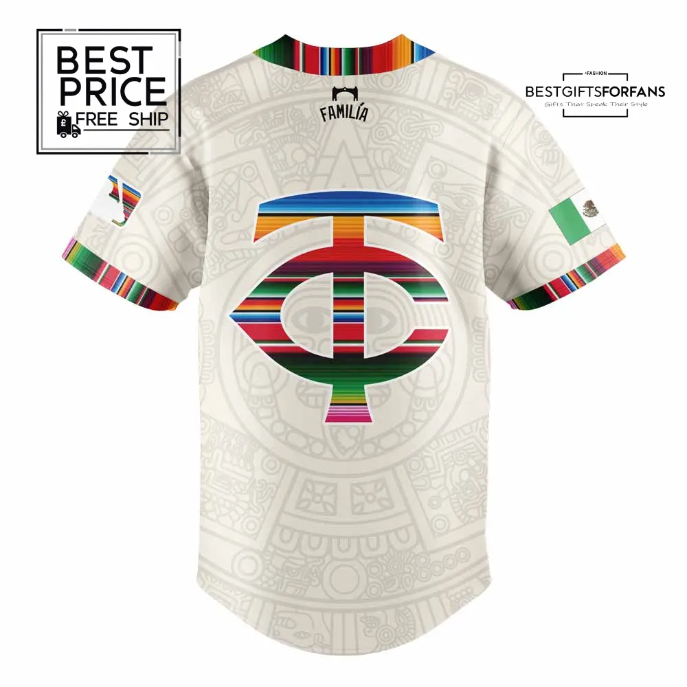 Minnesota Twins Mexican Heritage Night Limited Edition Baseball Jersey Minnesota Twins Mexican Heritage Night Limited Edition Baseball Jersey