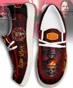 Mistmerch Slayer Band Hey dude Shoes 1