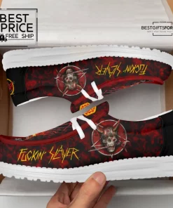 Mistmerch Slayer Band Hey dude Shoes 2