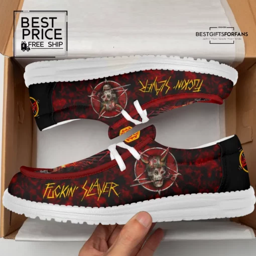 Mistmerch Slayer Band Limited Edition Hey dude Shoes