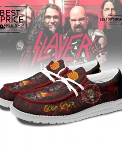 Mistmerch Slayer Band Limited Edition Hey dude Shoes