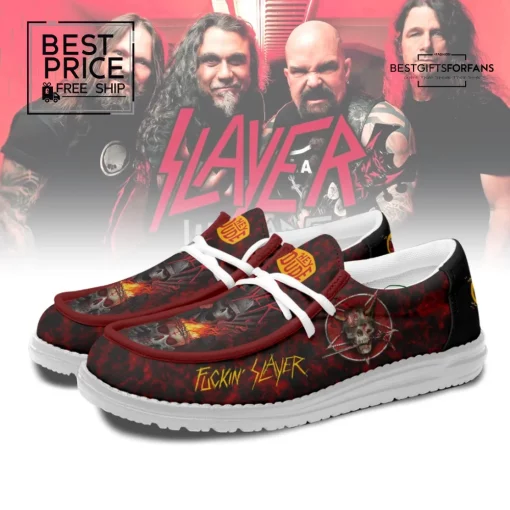Mistmerch Slayer Band Limited Edition Hey dude Shoes