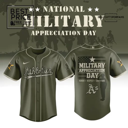 Oakland Athletics x Military Appreciation Day Limited Edition Baseball Jersey