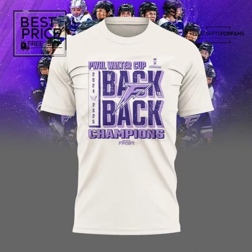 PWHL Walter Cup “Back Back” 2025 Limited Edition T-Shirt