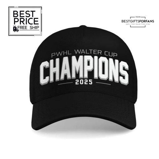 PWHL Walter Cup Champions 2025 Special Edition Cap