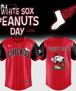 Peanuts x City Connect Chicago White Sox Special Edition Baseball Jersey