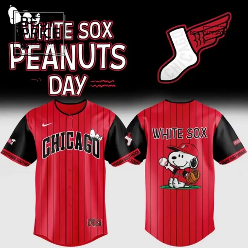 Peanuts x City Connect Chicago White Sox Special Edition Baseball Jersey