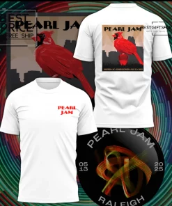  Pearl Jam Limited Edition White T-Shirt