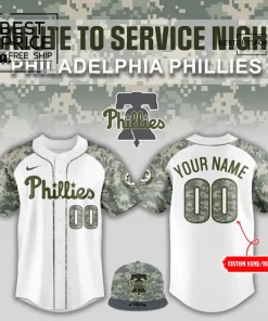 Phillies Salute to Service Night Limited Edition Baseball Jersey