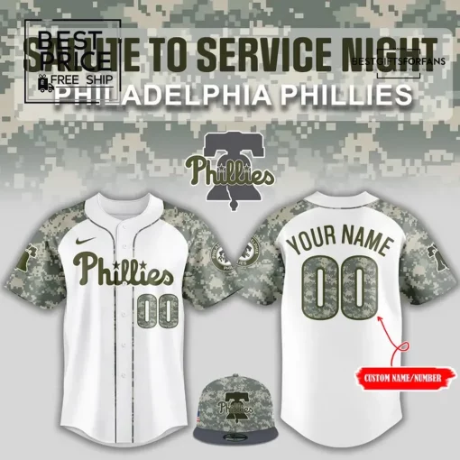 Phillies Salute to Service Night Limited Edition Baseball Jersey