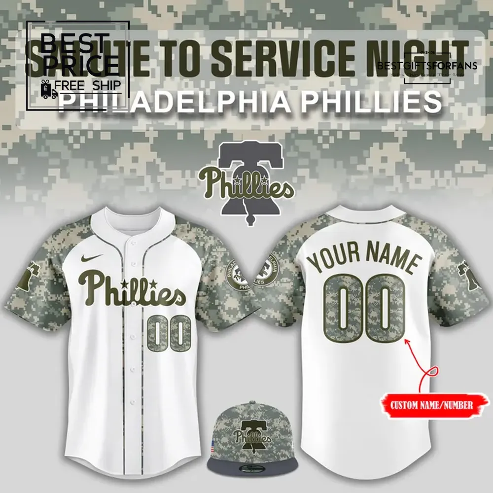 Phillies Salute to Service Night Limited Edition Baseball Jersey Phillies Salute to Service Night Limited Edition Baseball Jersey