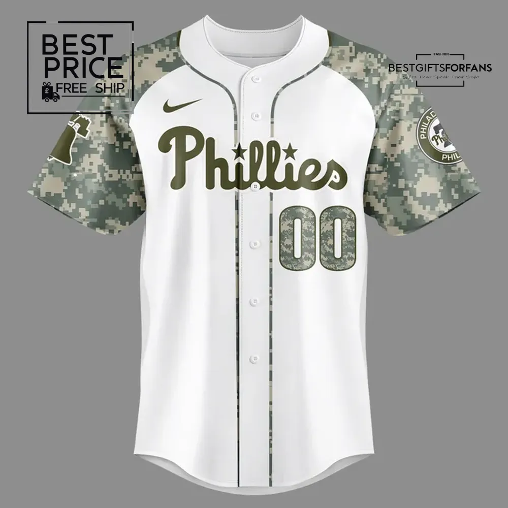 Phillies Salute to Service Night Limited Edition Baseball Jersey Phillies Salute to Service Night Limited Edition Baseball Jersey