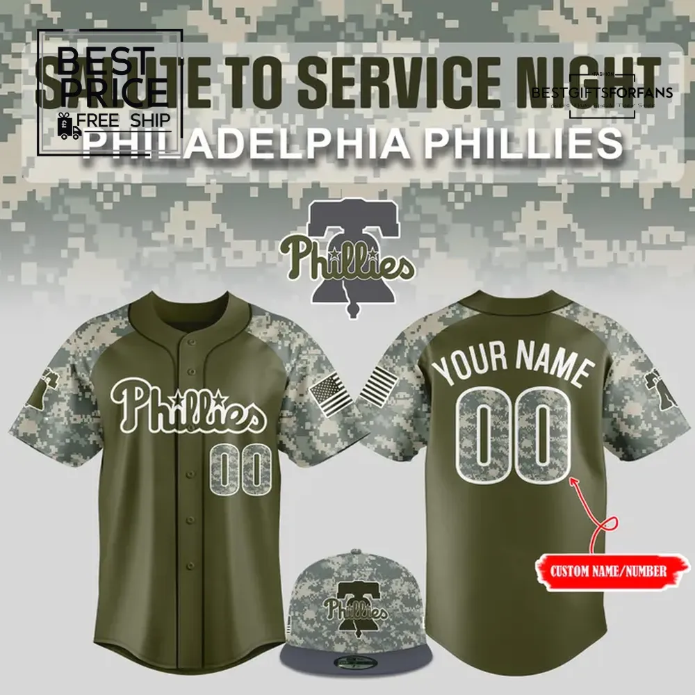 Phillies Salute to Service Night Limited Edition Baseball Jersey Phillies Salute to Service Night Limited Edition Baseball Jersey