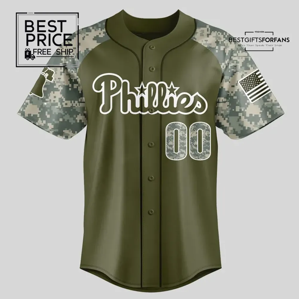 Phillies Salute to Service Night Limited Edition Baseball Jersey Phillies Salute to Service Night Limited Edition Baseball Jersey