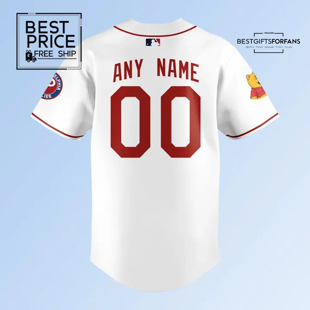 Phillies x Pooh Bear Limited Edition Baseball Jersey Phillies x Pooh Bear Limited Edition Baseball Jersey