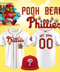 Phillies x Pooh Bear Limited Edition Baseball Jersey