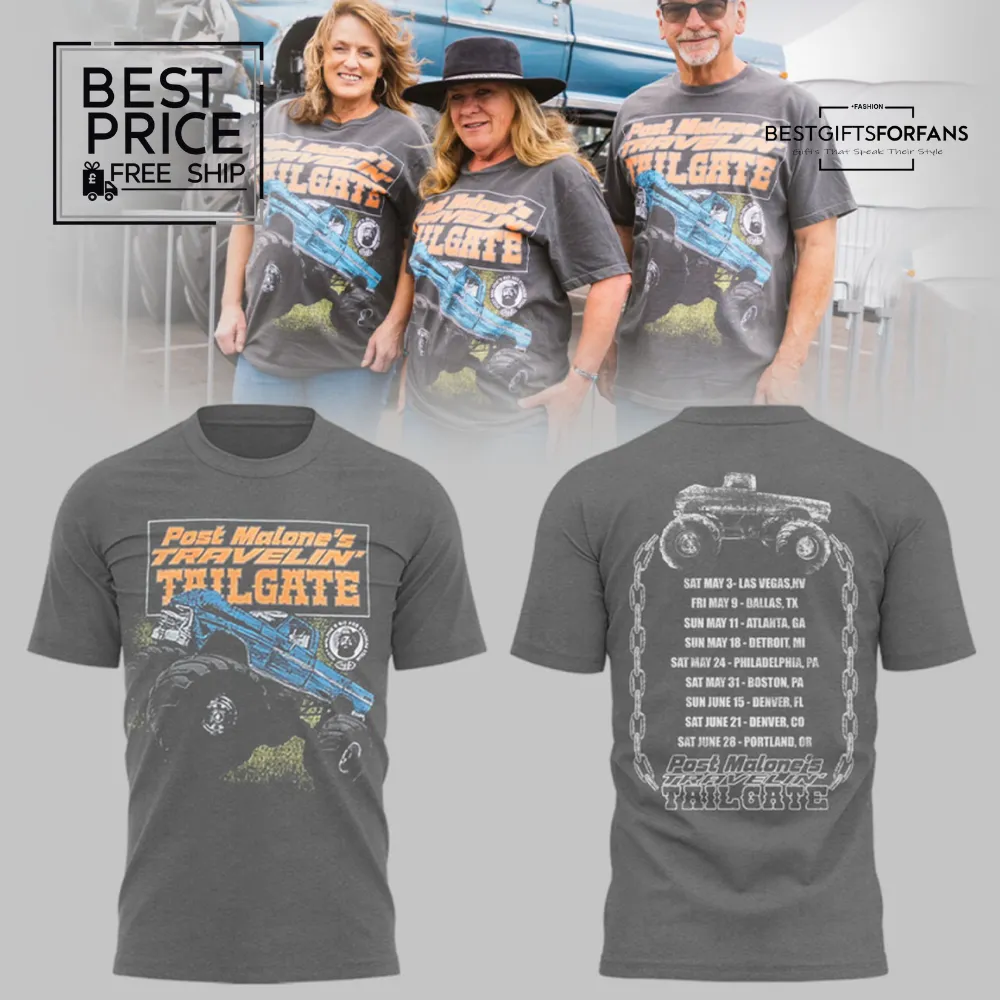 Post Malone's Twelve Carat Tailgate Limited Edition T-Shirt Post Malone's Twelve Carat Tailgate Limited Edition T-Shirt