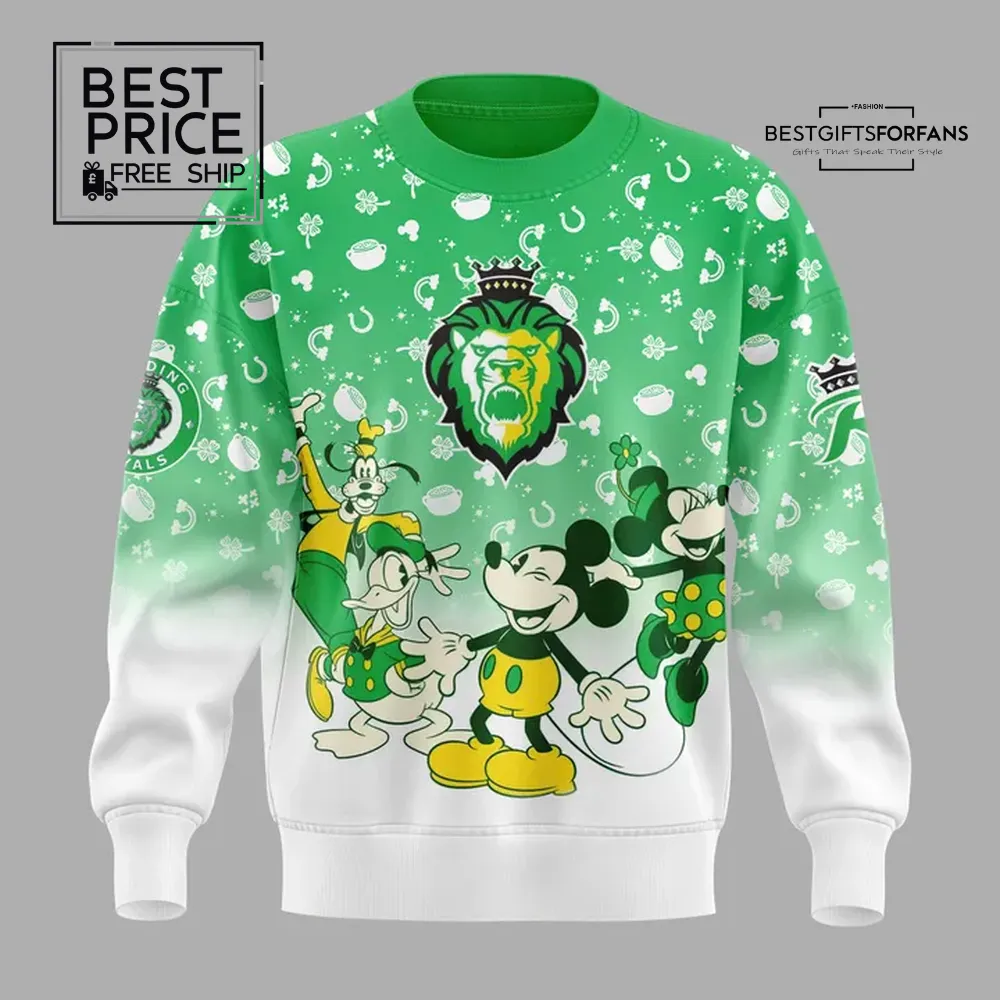 Reading Royals x Mickey Mouse St. Patrick's Day Limited Edition Sweatshirt Reading Royals x Mickey Mouse St. Patrick's Day Limited Edition Sweatshirt