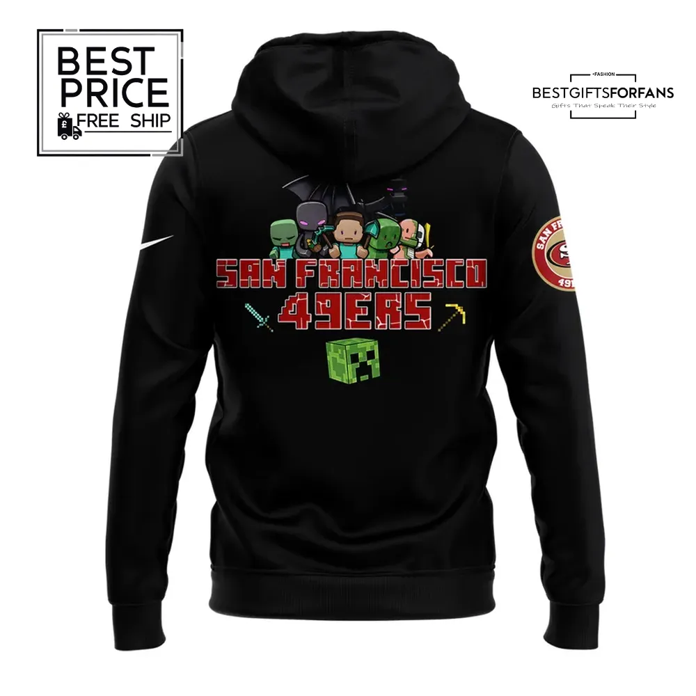 San Francisco 49ers 2025 NFL Minecraft Game Special Edition Hoodie San Francisco 49ers 2025 NFL Minecraft Game Special Edition Hoodie