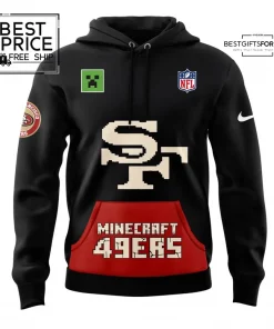 SF 49ers 2025 NFL Minecraft Game special edition Hoodie 2